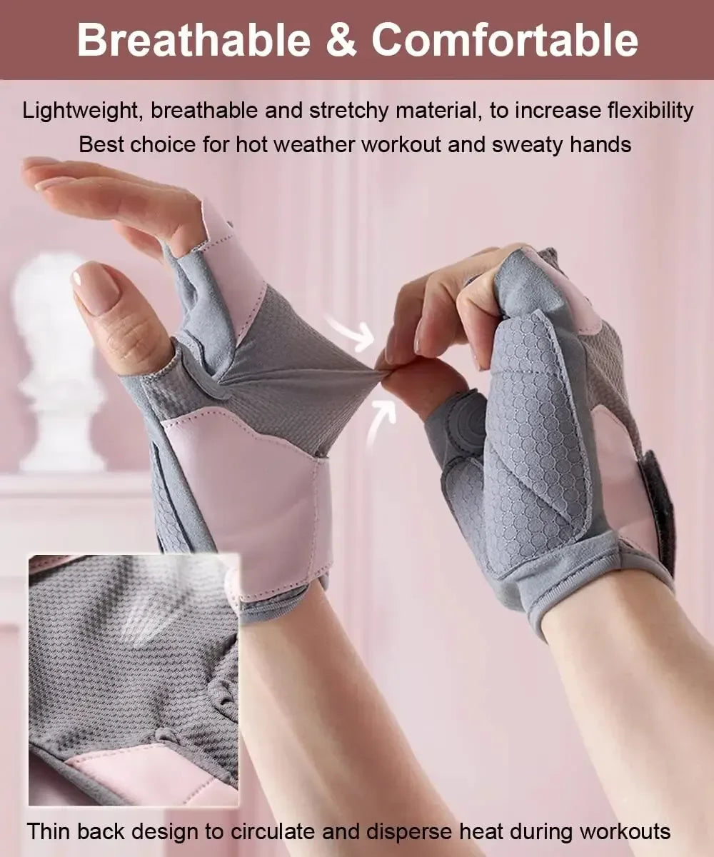 Workout Gloves with Excellent Grip Lightweight Gym Gloves for Weightlifting Cycling Exercise Training Fitness Rowing Unisex