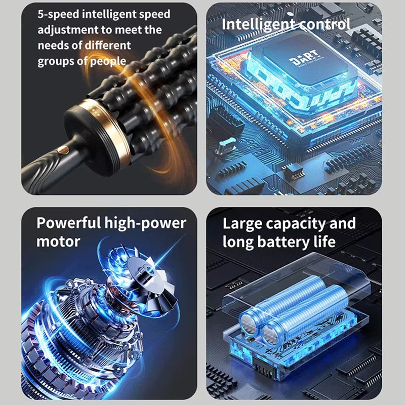 Relax Stress Massager Hand Held Massager for Muscle Rolling Percussive Massager Powered Muscle Roller Massager Whole Body Relief