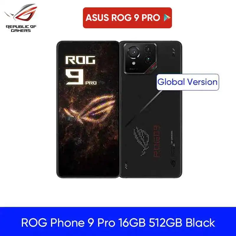 World Premiere ASUS ROG Phone 9 5G Smartphone Snapdragon 8 Elite 6.78‘’ 185Hz AMOLED Display ROG 9 Pro 5800mAh NFC Mobile Phone