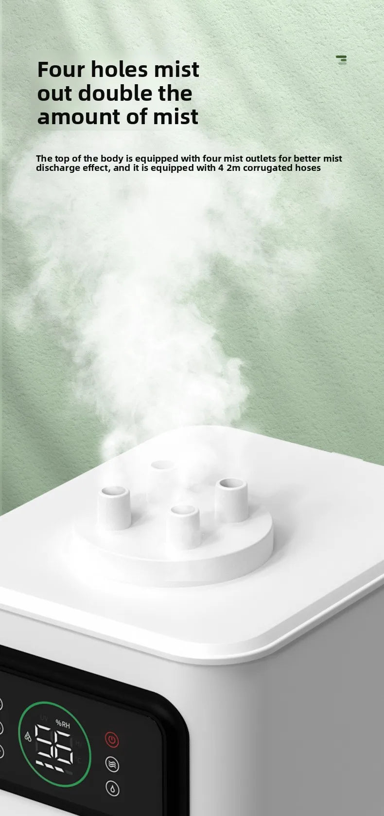 Automatic Water Refill Humidifier Fogger - Outdoor Mist Maker for Aquarium, Fish Pond, Garden, Rockery & Landscape Decor