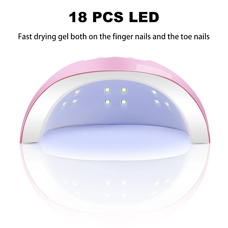 Gel Varnish Kit Professional Nail Gel Set With Nail Lamp Soak Off Nail Gel Polish Kit  Base Coat And Top Coat Manicure Tools Kit
