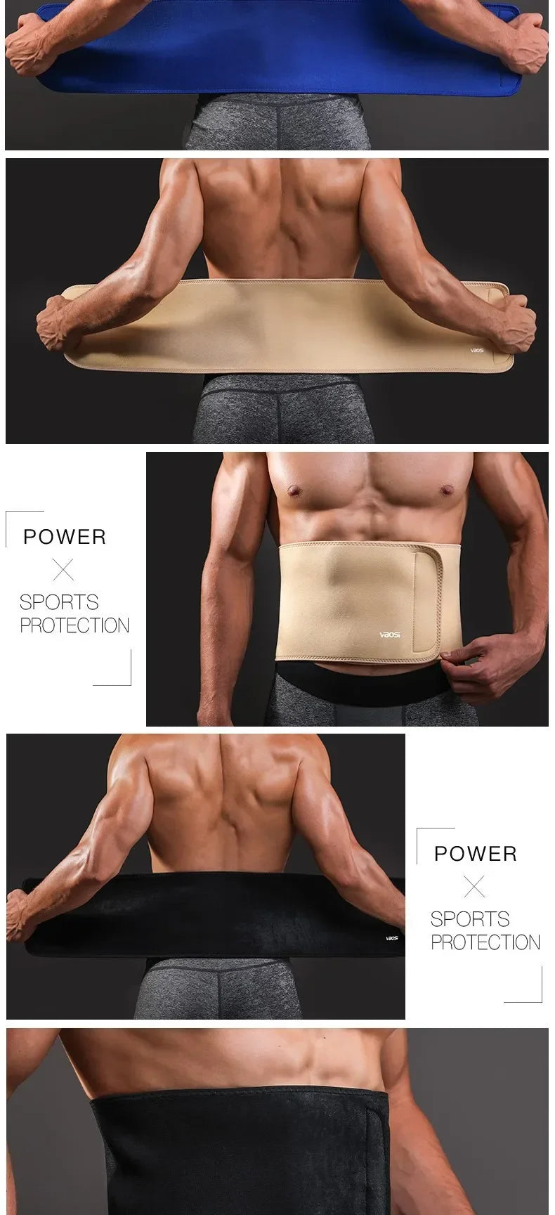 Fitness Waist Belt Sweat Protection for Outdoor Sports - Running Cycling Basketball Training Belt for All Groups