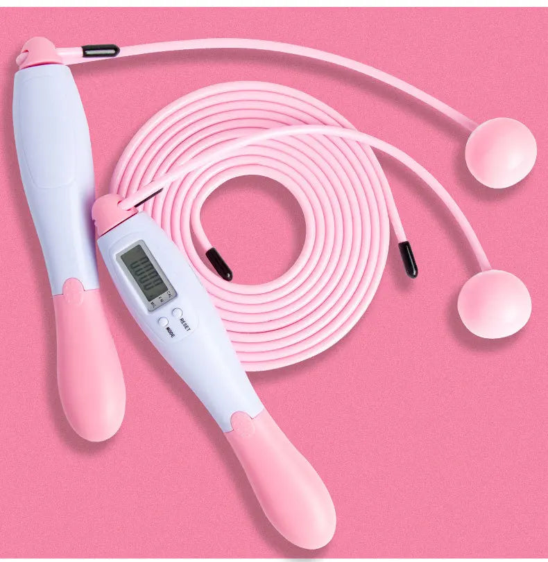 A Set of Multi-Functional Digital Counting Skipping Rope, Smart Wireless Ball, Dual-Purpose Indoor Cordless Skipping Rope, Cordless, Free Switching