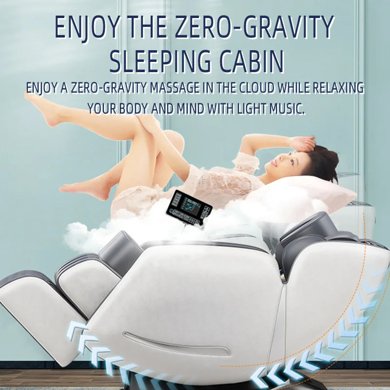 AS-100 Automatic Home Full Body Airbag Kneading  Massag Chair Electric Zero Gravity Massage Chair with Bluetooth Voice Control
