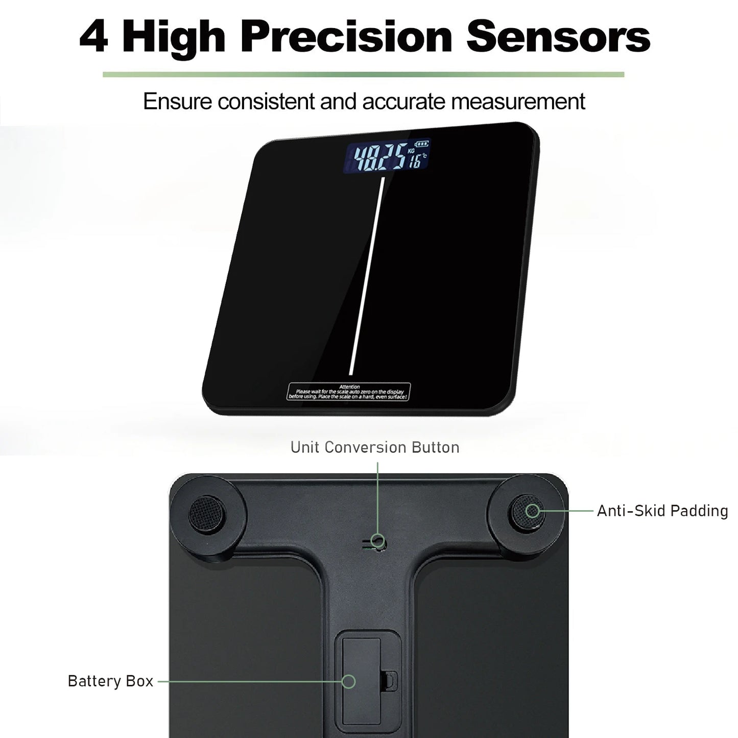 5~180KG Weight Loss Weighing Device LED Display Smart Body Weight Scale Battery Precision Electronic Scale for Home Office Adult