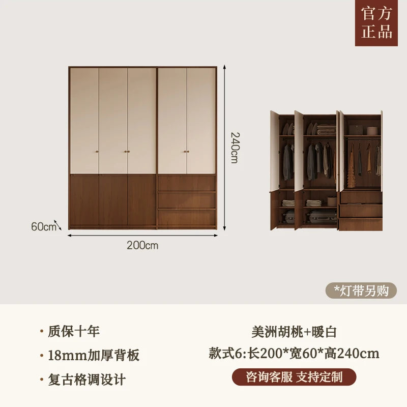 Bedroom Organizer Closet Fabric Drawers Shelves Partitions Wardrobe Clothes Cupboard Modern Guarda Roupa Furniture For Room
