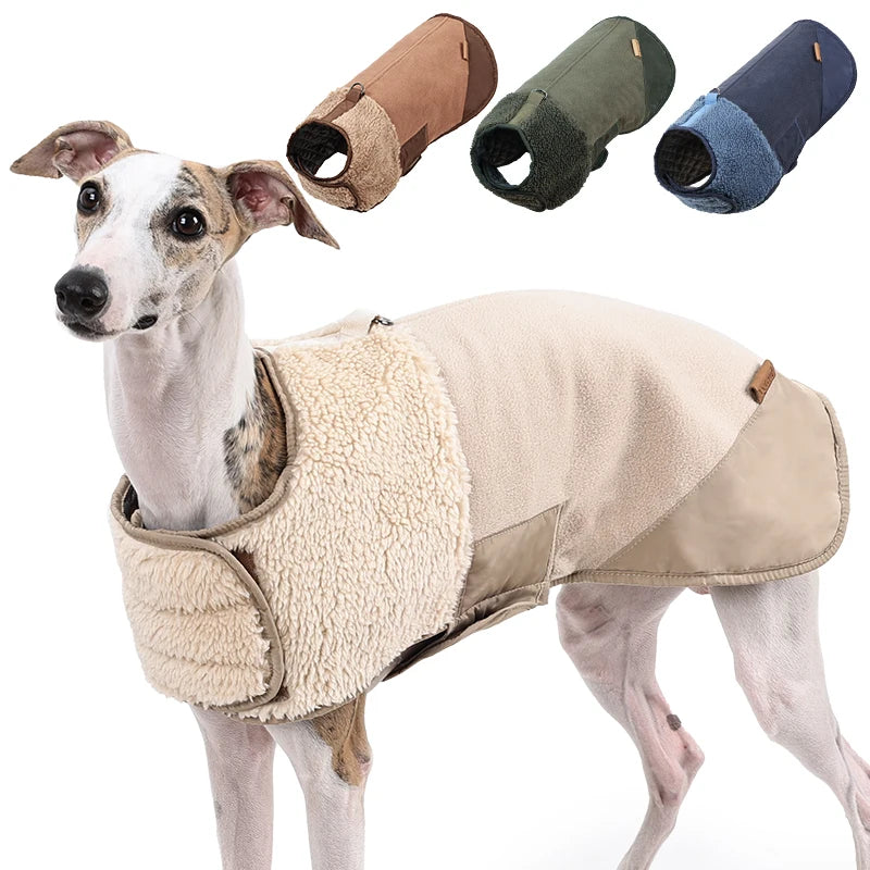 Winter Dogs Clothes Outdoor Cold Proof Warm Dog Jacket With Fleece Cotton Lining Double Sided Wearable Vest Puppy Clothing Coats