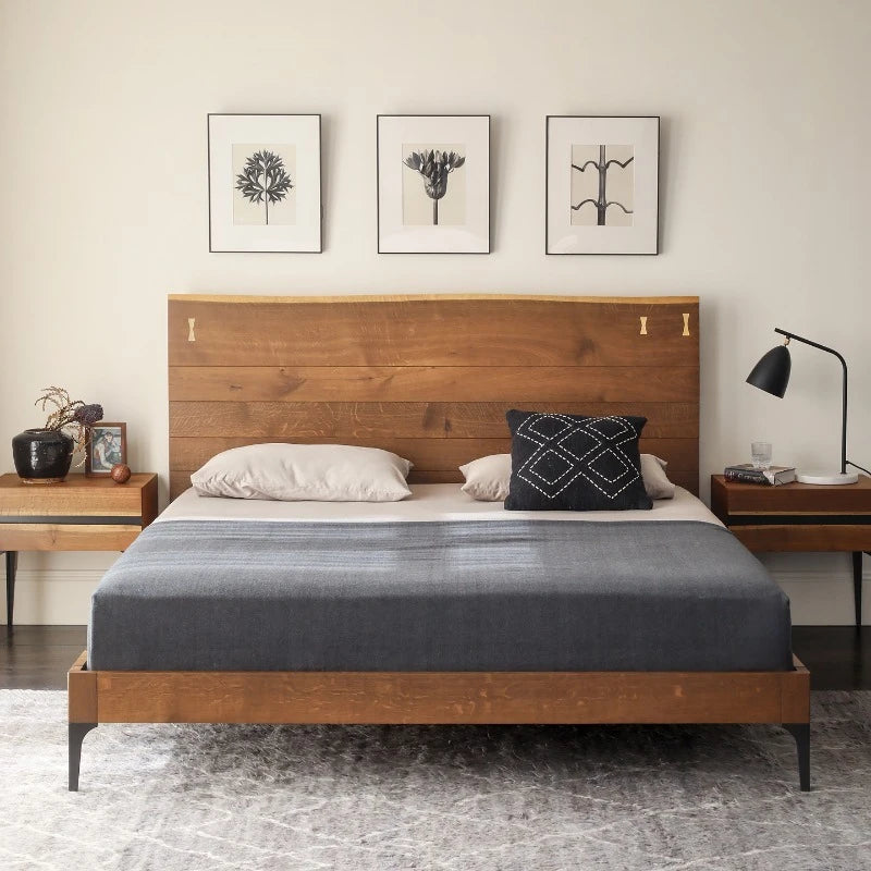 Bedroom Wooden Bed Design Space Saving European Headboards Sofa Bed Sleeping Platform Letto Matrimoniale Lounge Suite Furniture
