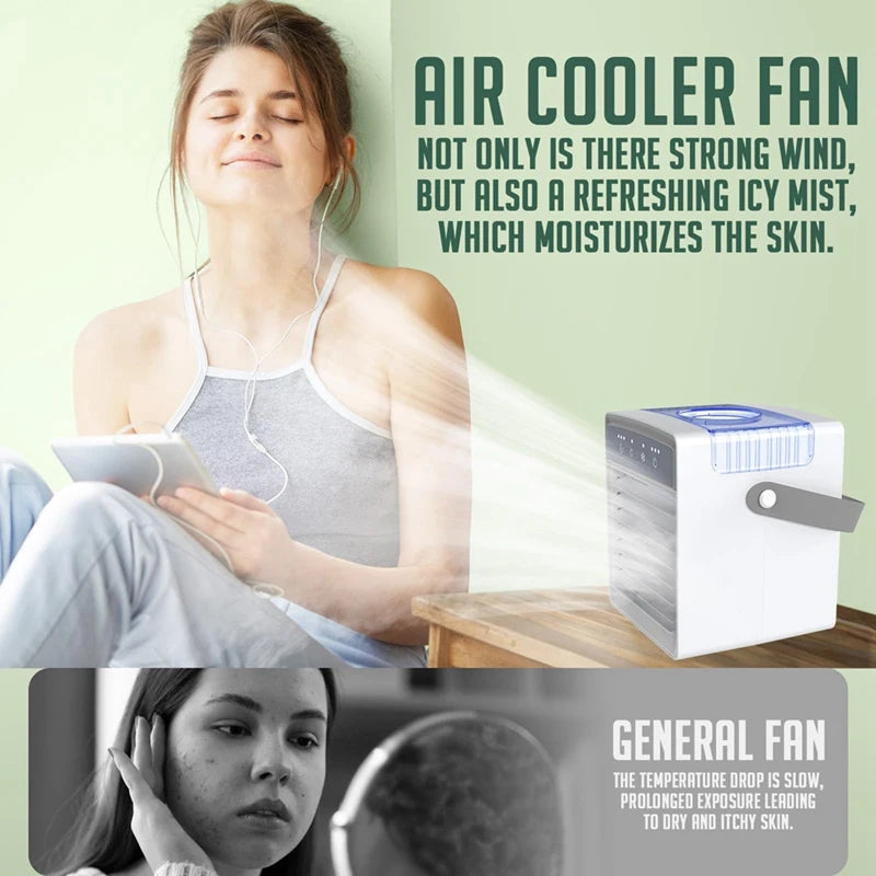 Portable Air Conditioners, USB Personal Mini Air Conditioner , Evaporative Air Cooler With Misting, For Room, Tent,Car