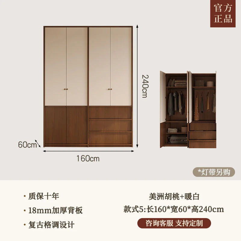 Bedroom Organizer Closet Fabric Drawers Shelves Partitions Wardrobe Clothes Cupboard Modern Guarda Roupa Furniture For Room
