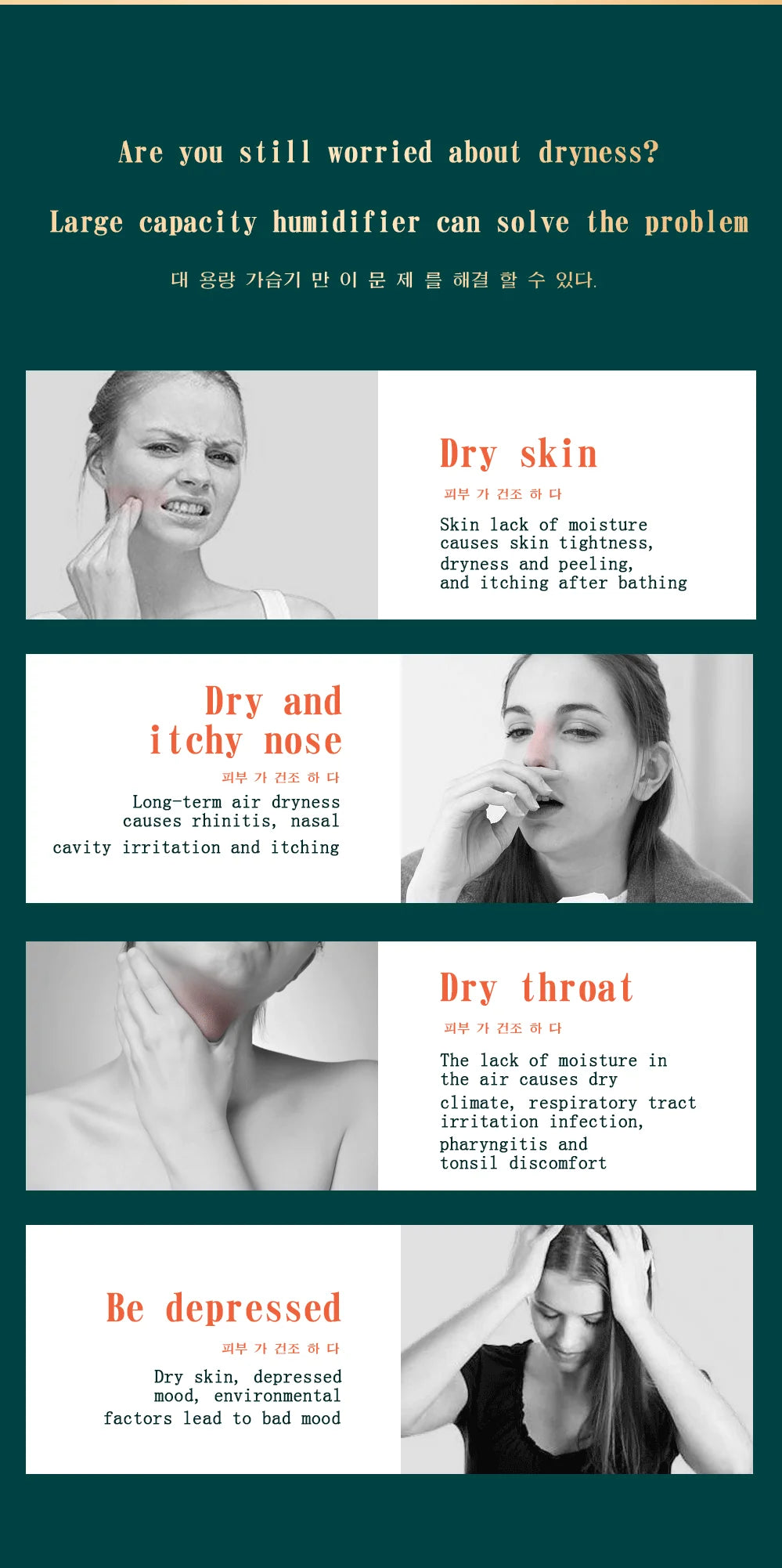 2000ml Large Capacity Dual Spray Humidifier Usb Home Silent Water Replen one Sprayisher 2L Air Purifier Water Diffuser Office