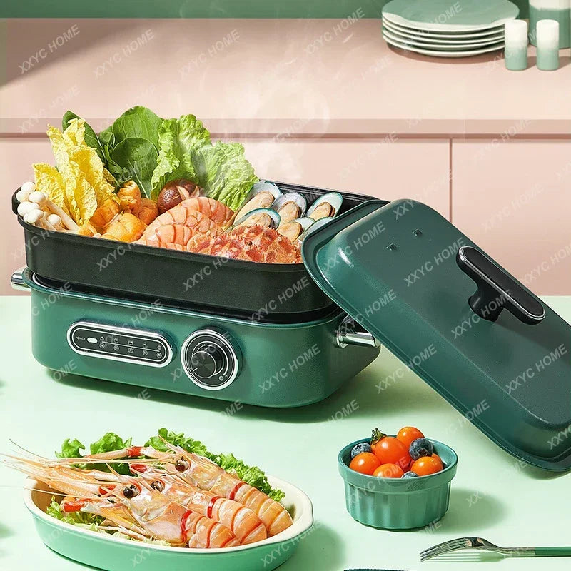 Multifunctional Cooking Machine househo Electric Hot Pot Small Split Multi - Purpose Frying Baking And Steaming