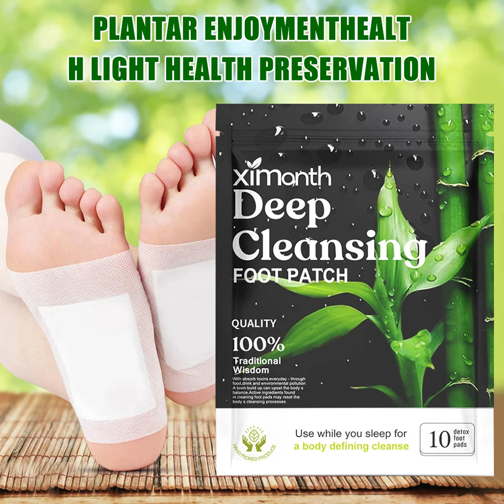 10-100PCS Detox Foot Patches Pads Pads Natural Herbal Wormwood Artemisia Argyi Feet Body Toxins Cleansing Relieve Stress Help Sl