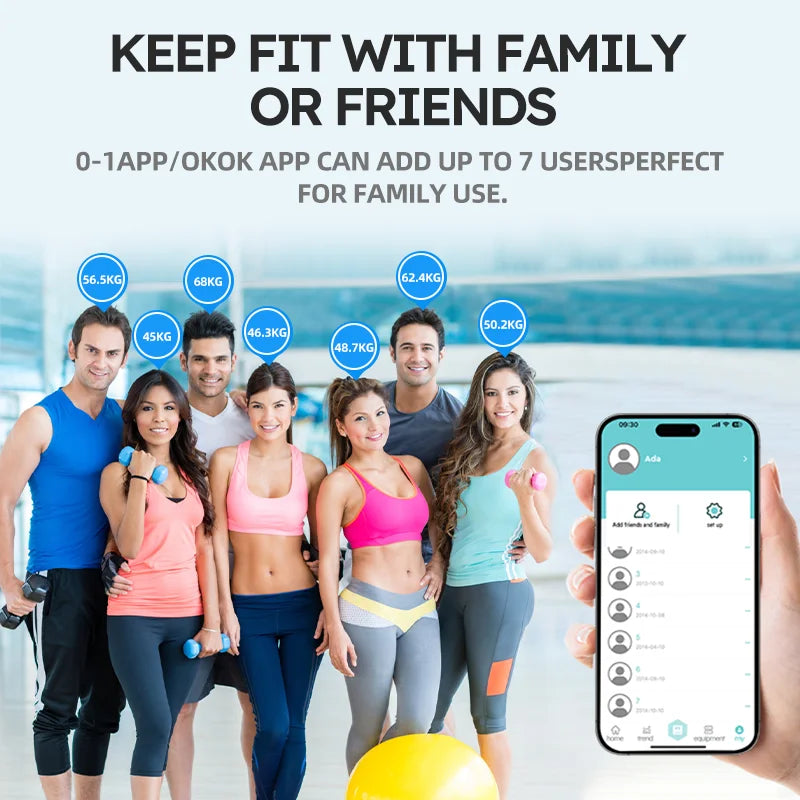 Smart Body Fat Scale for body management and fat loss, smart mode, Bluetooth body fat scale, home weight scale, ultra-precis