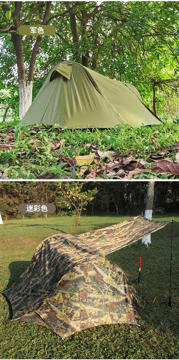 Tent Outdoor Camping Single Person Off-the-Ground Tent Integrated Folding Camp Bed Road Trip Fishing Camping Tent
