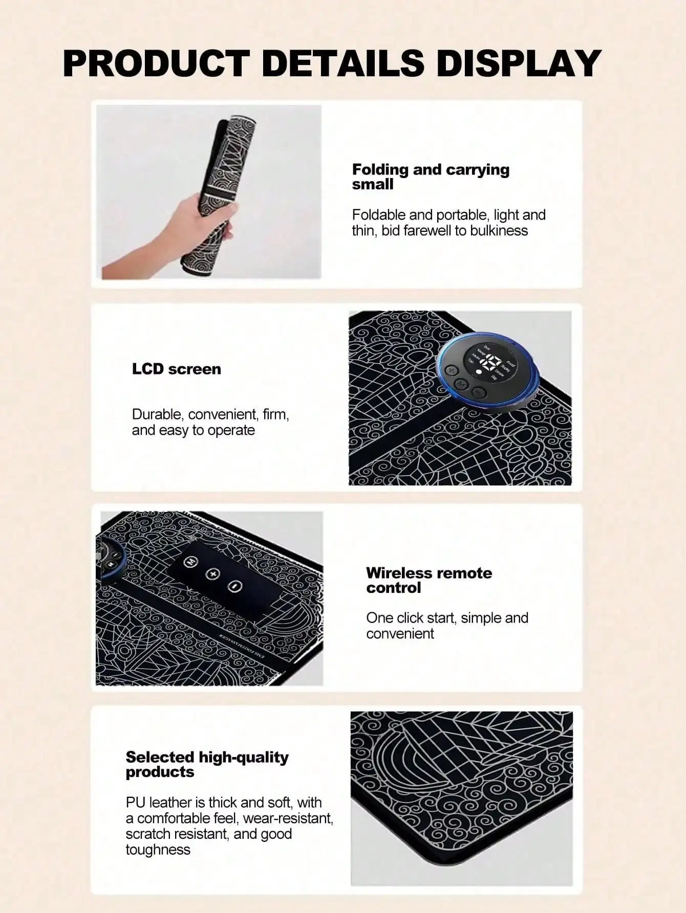 Foot Massager Pulse Foot Massage Device EMS Physical Therapy Acupoint Foot Massage Machine Foot Massage Pad