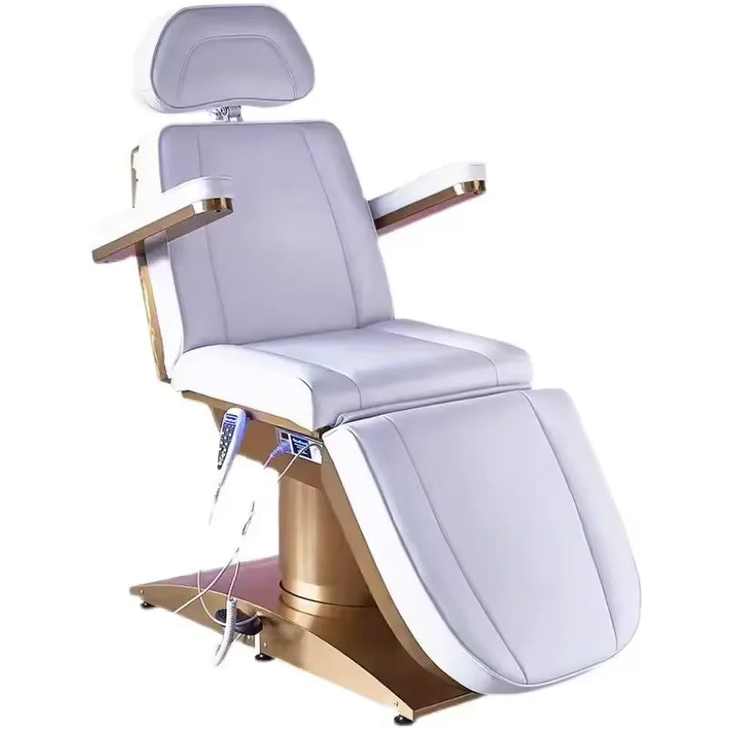 Beauty Salon 3 or 4 Motor Metal Base Beauty Bed with Manual and Remote Control