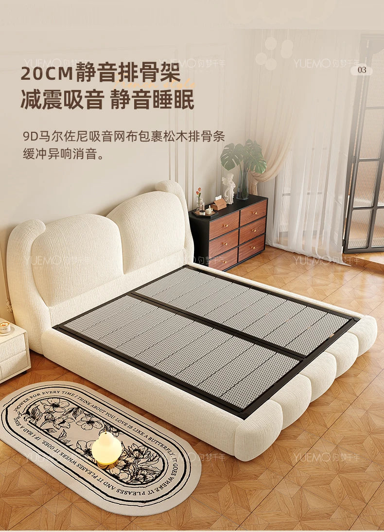 Bedroom Girls Bed Simple Design Wooden Frame Double Queen Massage Bed Sleeping Princess Letto Matrimoniale Unique Furniture