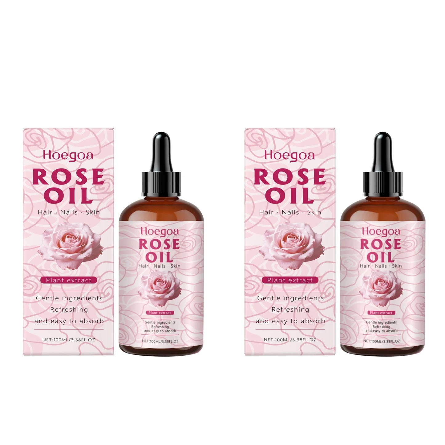 Rose Oil Face Anti Aging Brightening Lasting Hydration Nourishment Firm Aromatherapy Facial Serum Reveal Radiance Body Skin Care