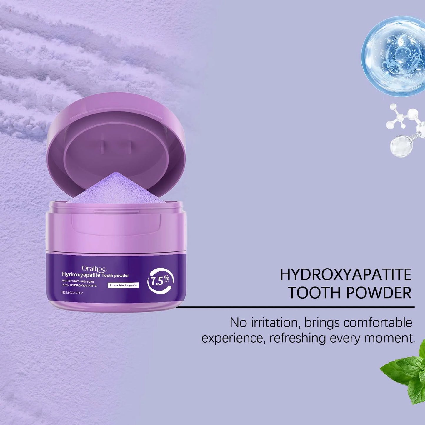 Whitening Tooth Powder Improve Plaque Stain Tartar Removal Deep Cleaning Oral Reduce Bad Breath Lasting Fresh Tooth Care Product