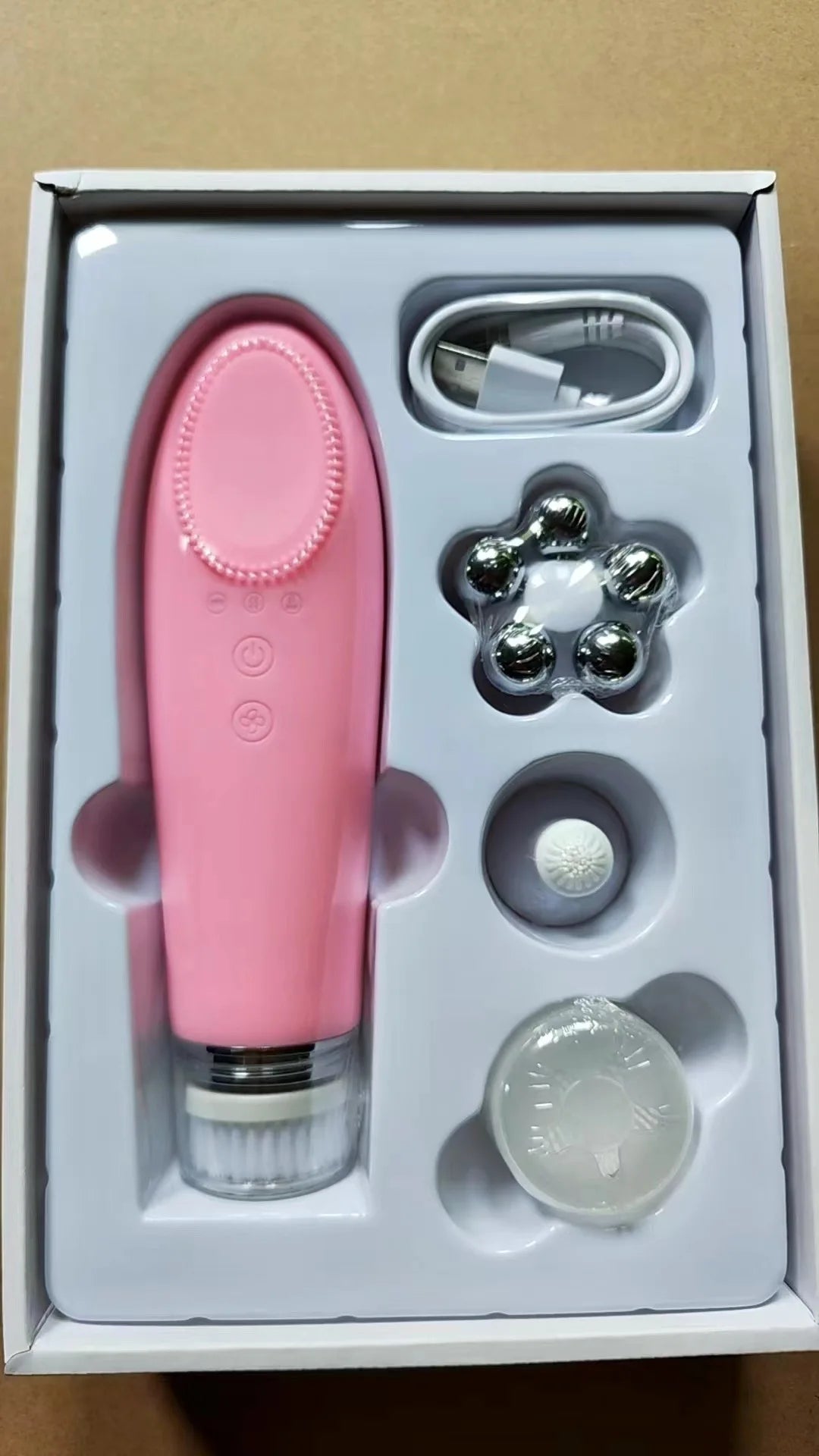 New Warm Feeling Cleanser Pore Blackhead Cleaner Electric Face Washing Instrument Home Facial Eye Hot Massager Beauty Tools