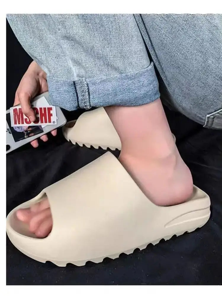 2025 Cloud Comfort Coconut Slippers Unisex EVA Thick Sole Sandals w/Arch Support, Non-Slip Home Indoor Outdoor