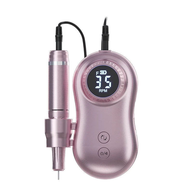 Electric Nail Drill, 35000RPM Portable Nail Drill, Professional Rechargeable Nail E-File, for Acrylic Nails Gel Polishing
