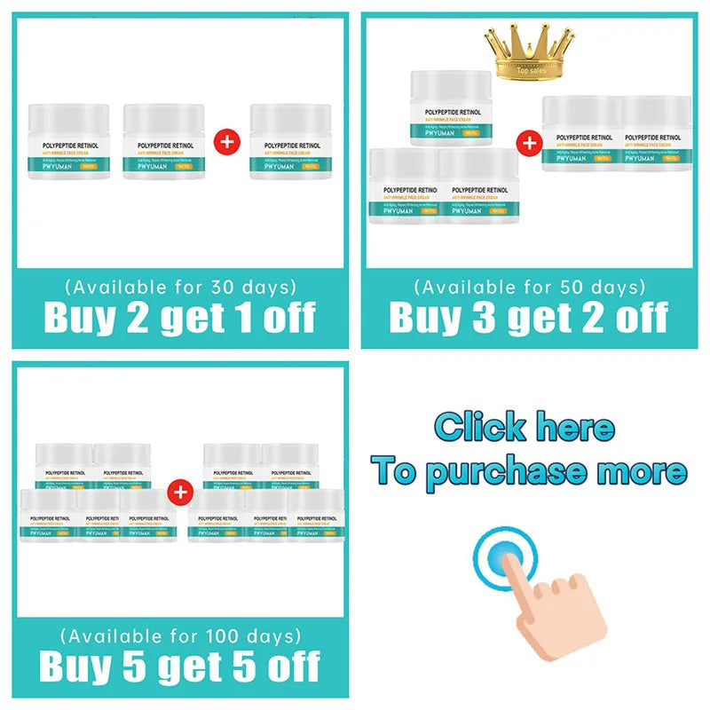 Anti Wrinkle Cream For Face Instant Effect Wrinkle Removal Face Cream Anti-Aging Improve Fine Lines  Nourishing Skin Care 30g