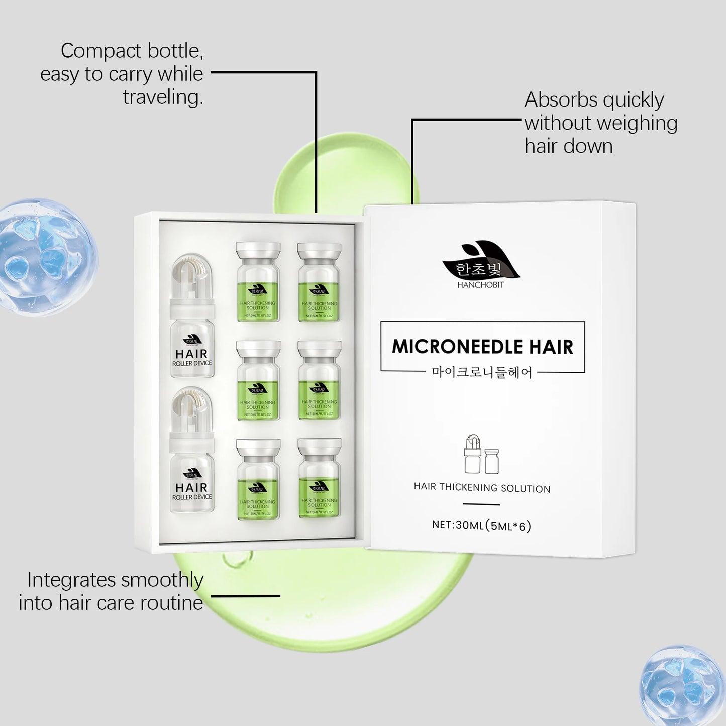 Hair Root Nourishing Roller Serum - Healthy Scalp Environment Care, Moisturizes Hair for Smooth & Shiny Strands