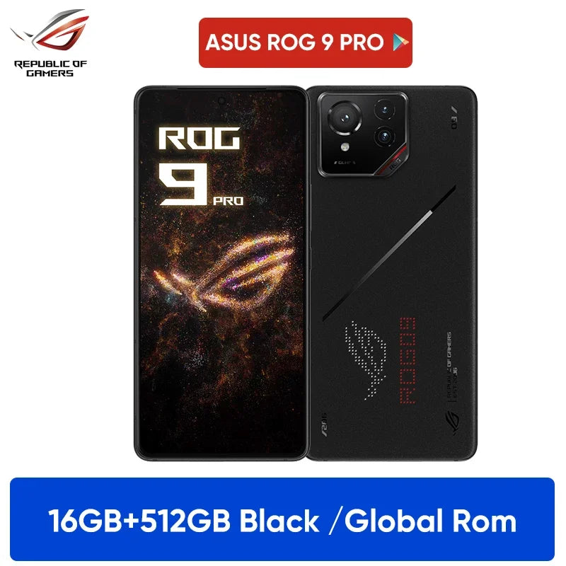 World Premiere ASUS ROG Phone 9 5G Smartphone Snapdragon 8 Elite 6.78‘’ 185Hz AMOLED Display ROG 9 Pro 5800mAh NFC Mobile Phone