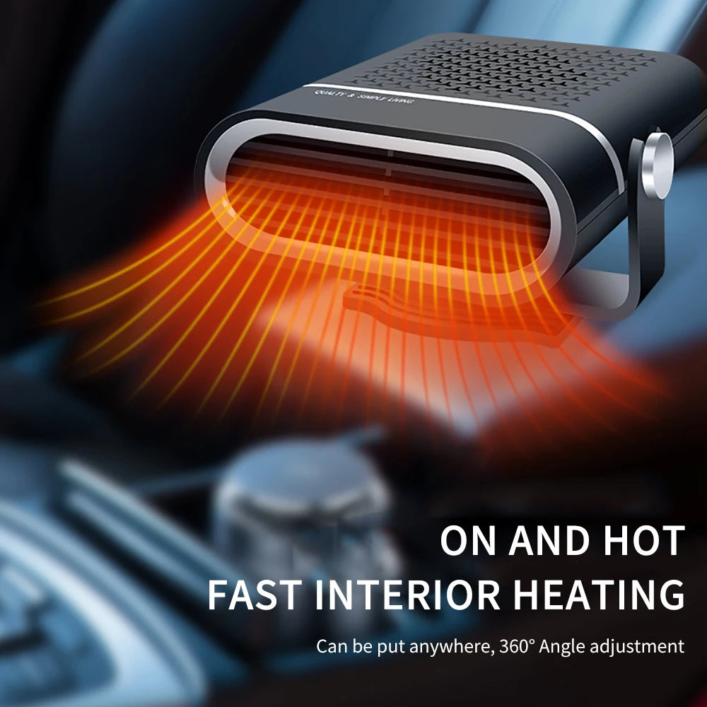 Portable Car Heater Fan 12V/24V 150W/260W Car Heater Electric Cooling Heating Auto Windshield Defroster Defogging Demister