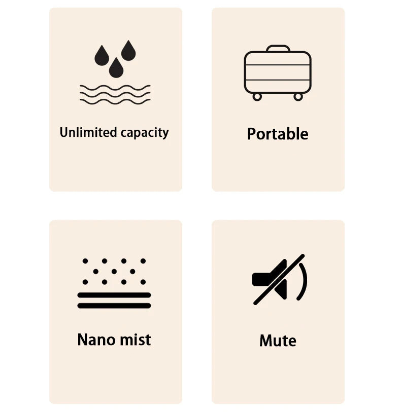 Mineral Water Bottle Air Humidifier Portable Desktop Aroma Diffuser Cool Mist For Bedroom Home Car Plants Purifier Humificador