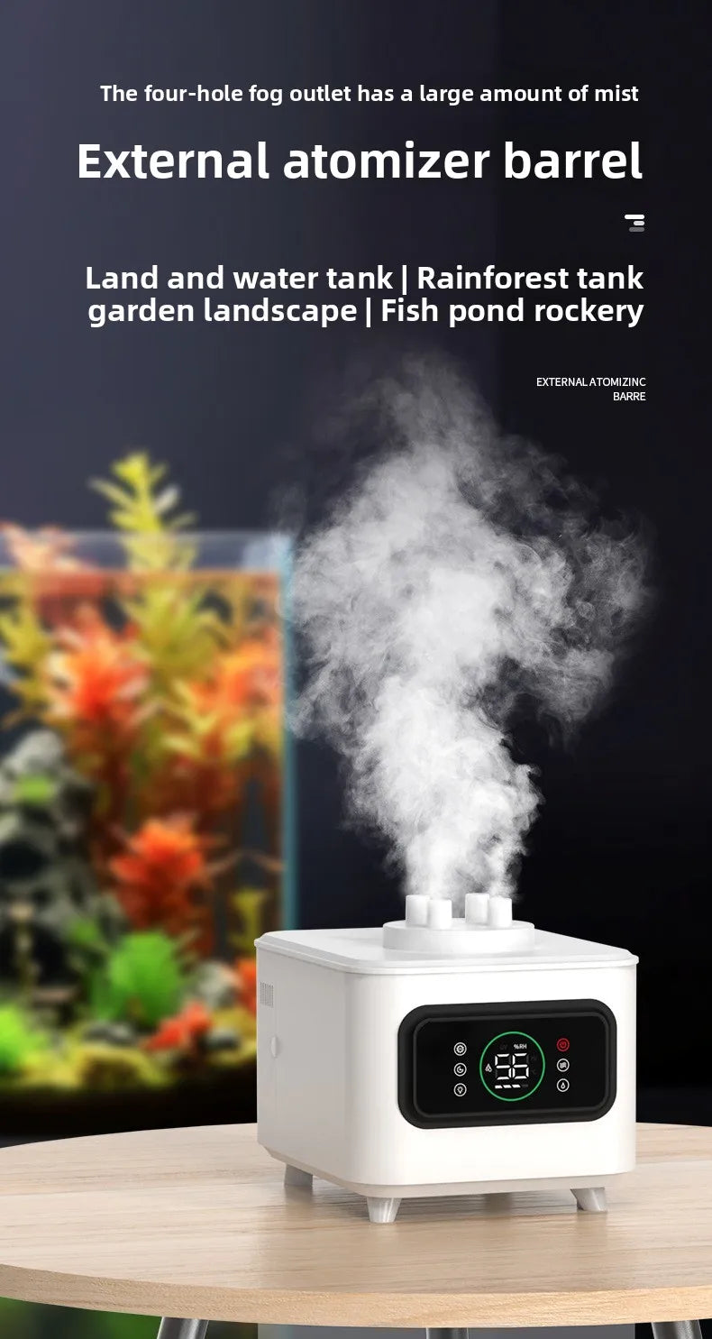 Automatic Water Refill Humidifier Fogger - Outdoor Mist Maker for Aquarium, Fish Pond, Garden, Rockery & Landscape Decor