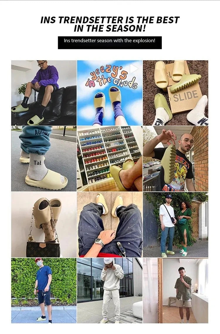 2025 Cloud Comfort Coconut Slippers Unisex EVA Thick Sole Sandals w/Arch Support, Non-Slip Home Indoor Outdoor