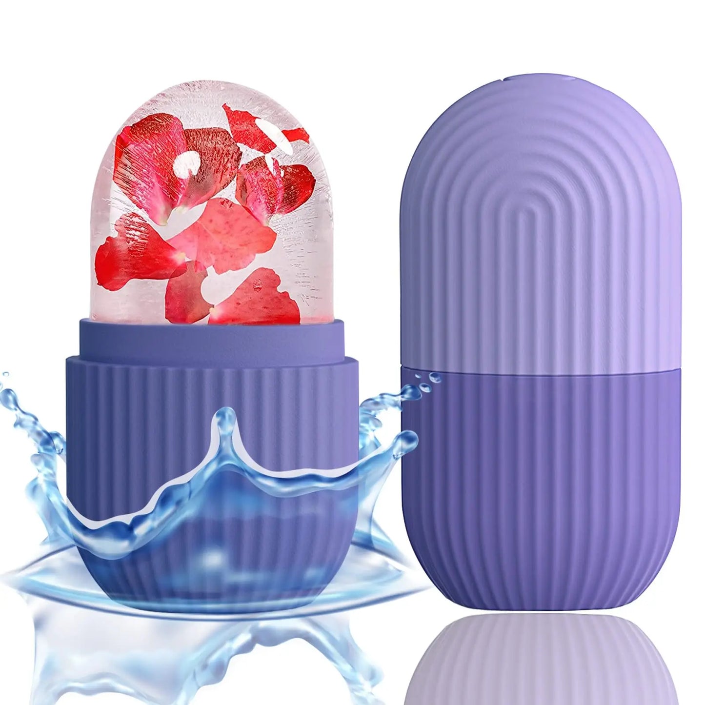 Reusable Ice Face Roller Beauty Ice Facial Rollers Mold Facial Massage Beauty Skin Care Tools Contour Leakproof Facial Massager