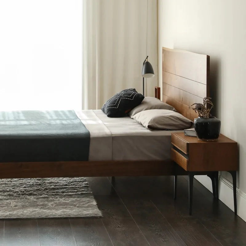 Bedroom Wooden Bed Design Space Saving European Headboards Sofa Bed Sleeping Platform Letto Matrimoniale Lounge Suite Furniture