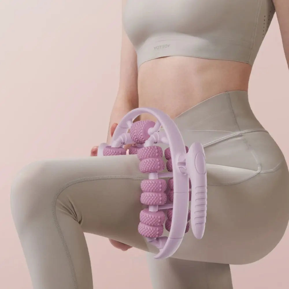 Relax Ring Clamp Leg Massager 360°All-Round Massage 26 Wheel Body Massager Relief Fatigue Roller Massage Calf Muscle Relaxer