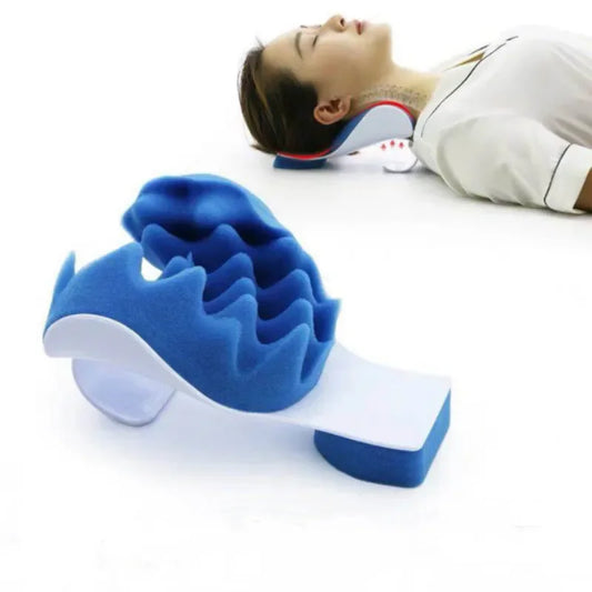 Relaxed Neck Support Pillow Tension Reliever  Massager Head Neck Shoulder Relax Muscle Tension Relieves Tightness Soreness Tool