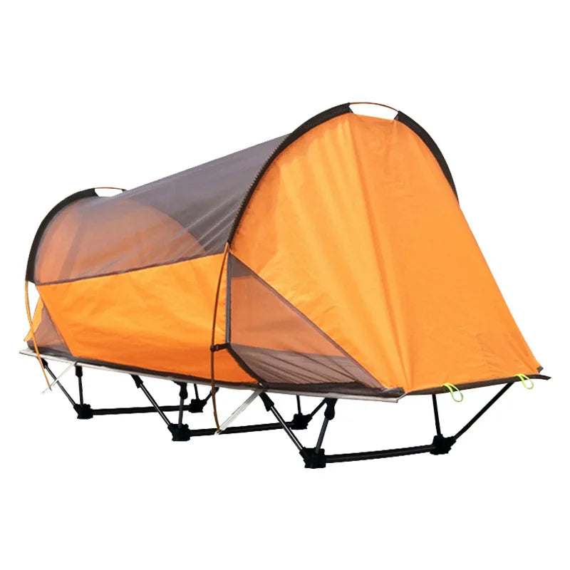 Tent Outdoor Camping Single Person Off-the-Ground Tent Integrated Folding Camp Bed Road Trip Fishing Camping Tent
