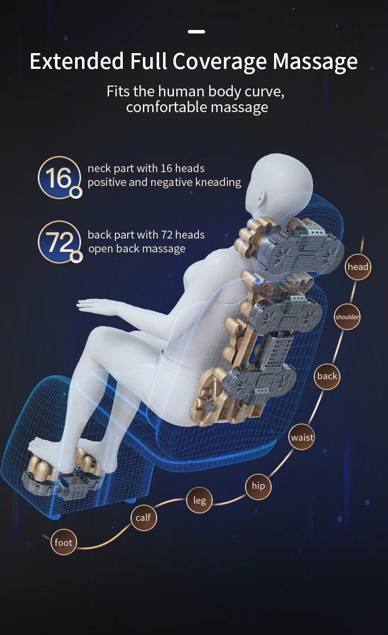 Upgrade Electric Massage Chair Full Body Kneading Neck Back Waist Leg Infrared Heating Vibration Shiatsu Cushion Seat Relaxation