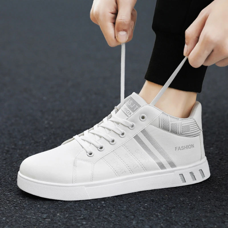 Fashion Men's Casual Shoes Autumn High-Top Vulcanized Shoes for Mens Non-Slip Wear-resistant Men Sneakers Winter Tenis Masculino