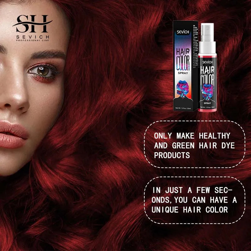 Hair Color Spray Hairs Dyed Hair Colour Styling Product Long Lasting Dye for Hair Beards Coloring Temporary Hair Colour Cream