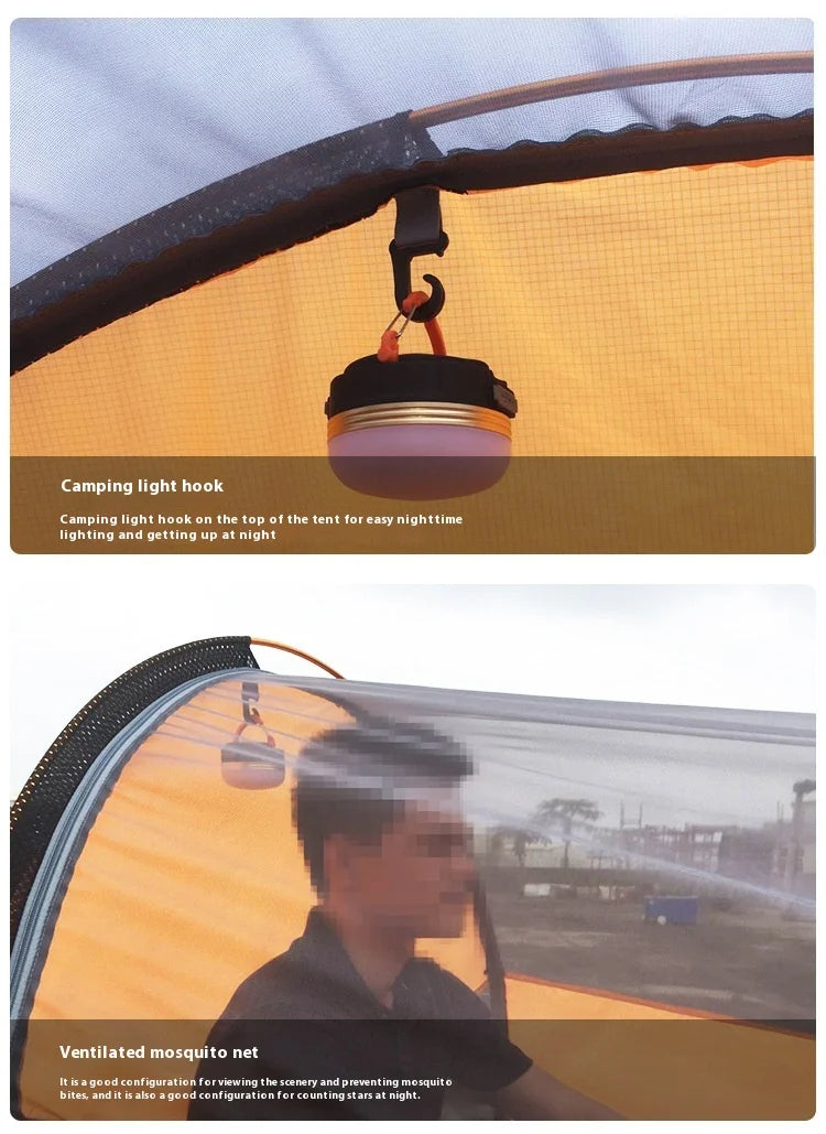 Tent Outdoor Camping Single Person Off-the-Ground Tent Integrated Folding Camp Bed Road Trip Fishing Camping Tent