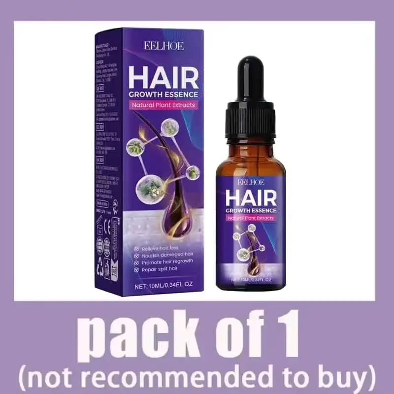 Hair Growth Essential Loss Regrowth Treatment Strengthens Hair Nourishes Scalp Light Weight Non Greasy Improve Scalp Circulation