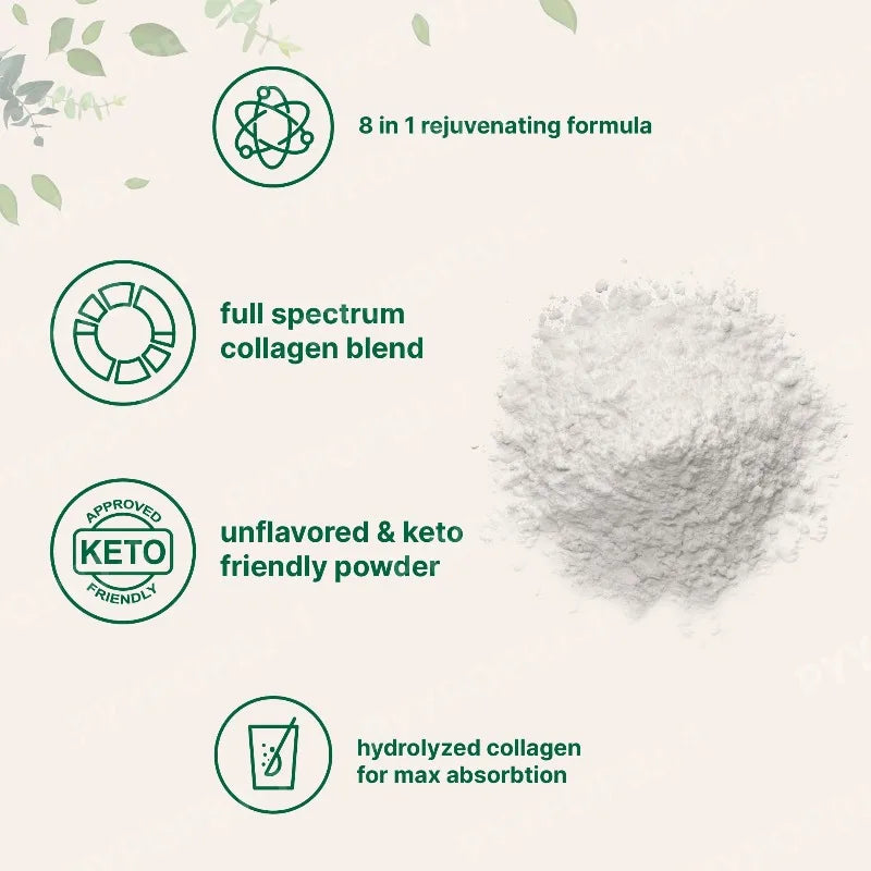 Multi-Collagen Peptides Powder – Hydrolyzed Collagen Blend with Vitamin C & Biotin  Supports Skin, Hair, Nail, and Joint
