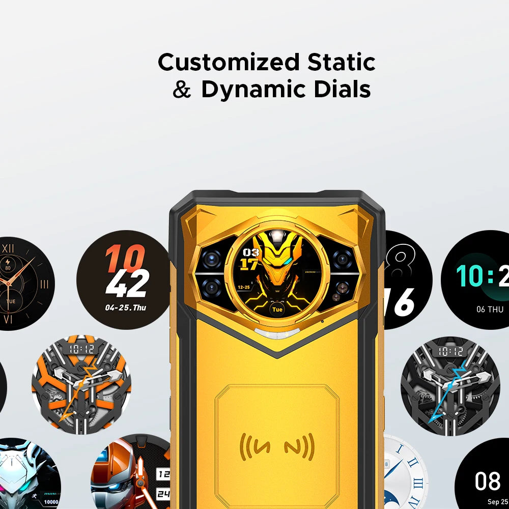 DOOGEE S200 X 5G 12GB 512GB Rugged Phone MTK Dimensity 7050 10100mAh 33W battery 6.72” FHD+120Hz IPS screen