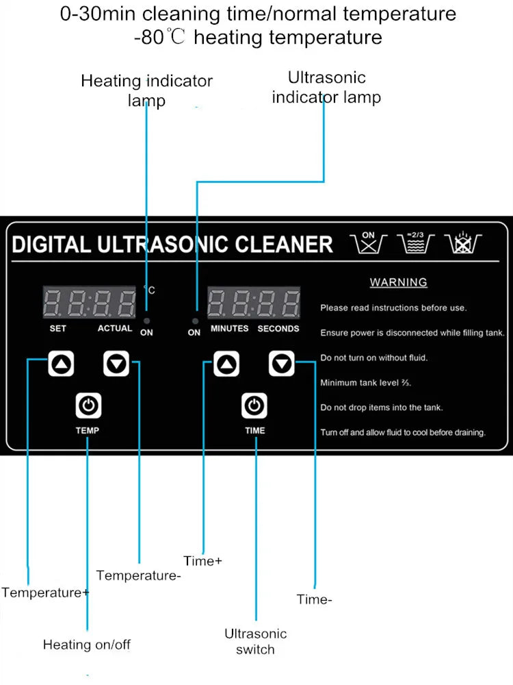 3L 120W 40khz Ultrasonic Cleaner Laboratory Dental Instrument Industry Hardware Derusting And Degreasing Auto Repair Motherboard