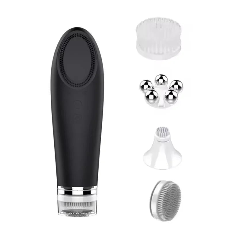 New Warm Feeling Cleanser Pore Blackhead Cleaner Electric Face Washing Instrument Home Facial Eye Hot Massager Beauty Tools