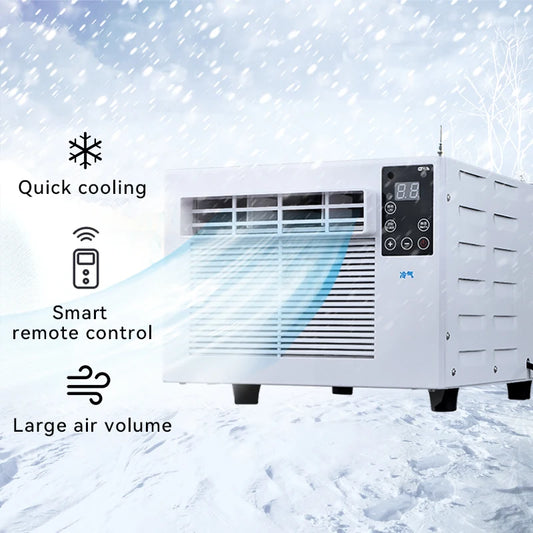 Portable Outdoor Air Conditioner 110V/220V – Small Window Type AC for Camping, Car, Home Cooling