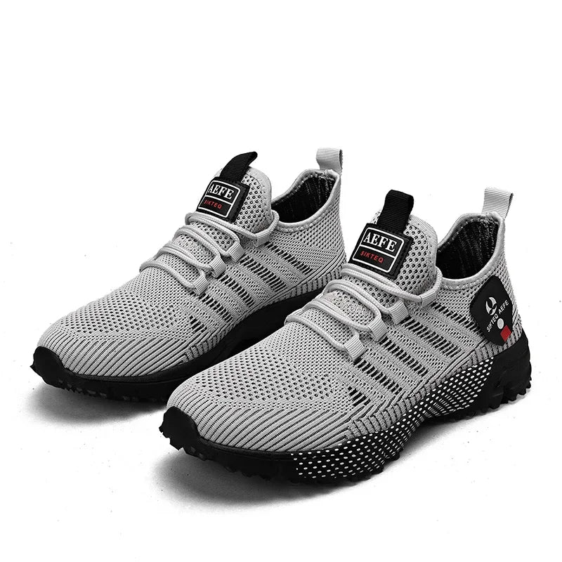 Man's Safety Shoes Badminton Luxury Men's Shoe Sale Knitwear Skateboard Cotton Sneakers Man Summer Rubber Bottom Tennis Airy